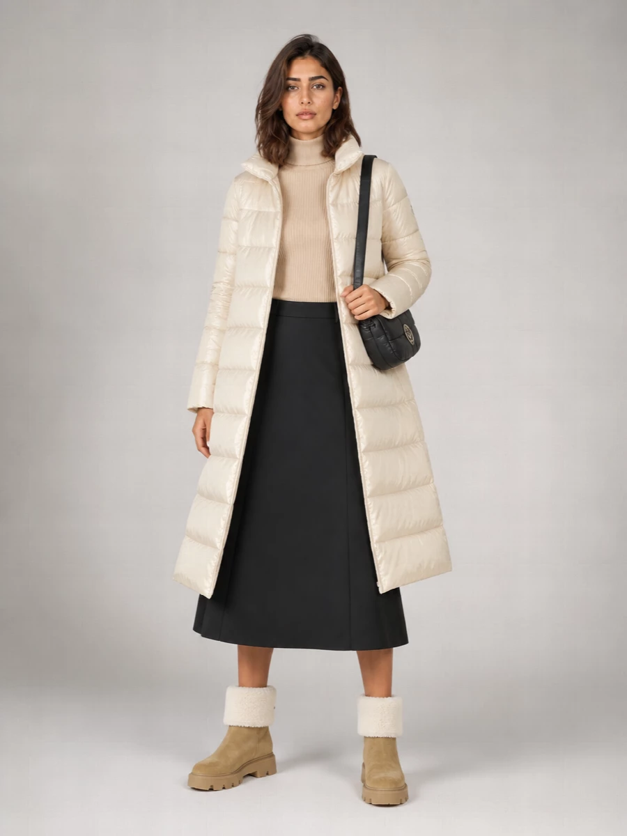 Moncler Quilted Midi Skirt