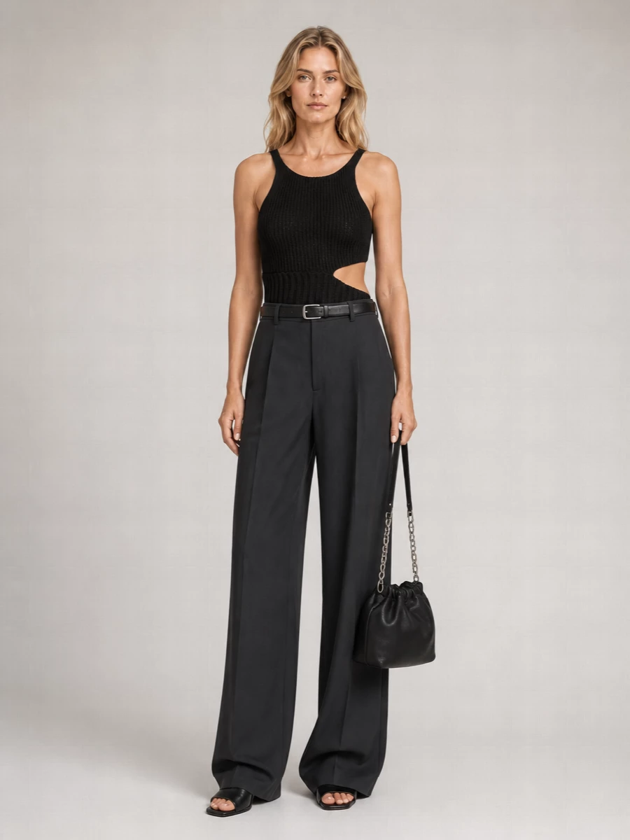 Ann Demeulemeester Asymmetric Knitted Top