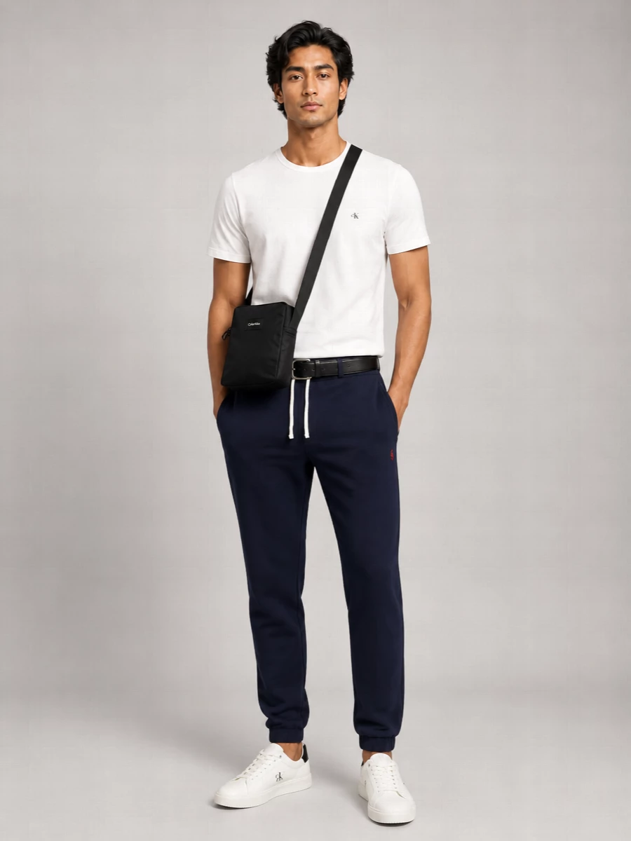 Calvin Klein Leather Lace-Up Sneakers