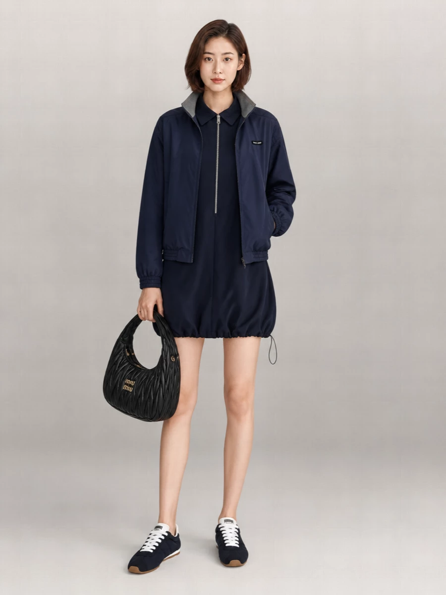 Miu Miu Recycled Polyester Bomber Jacket