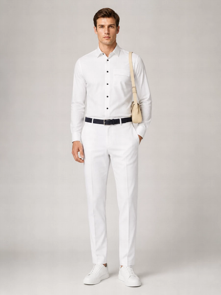 Kiton Cotton Buba Long-Sleeve Shirt