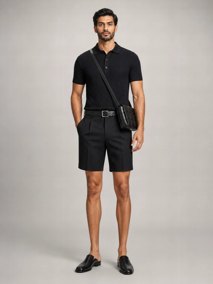 Balmain Virgin Wool Tailored Shorts