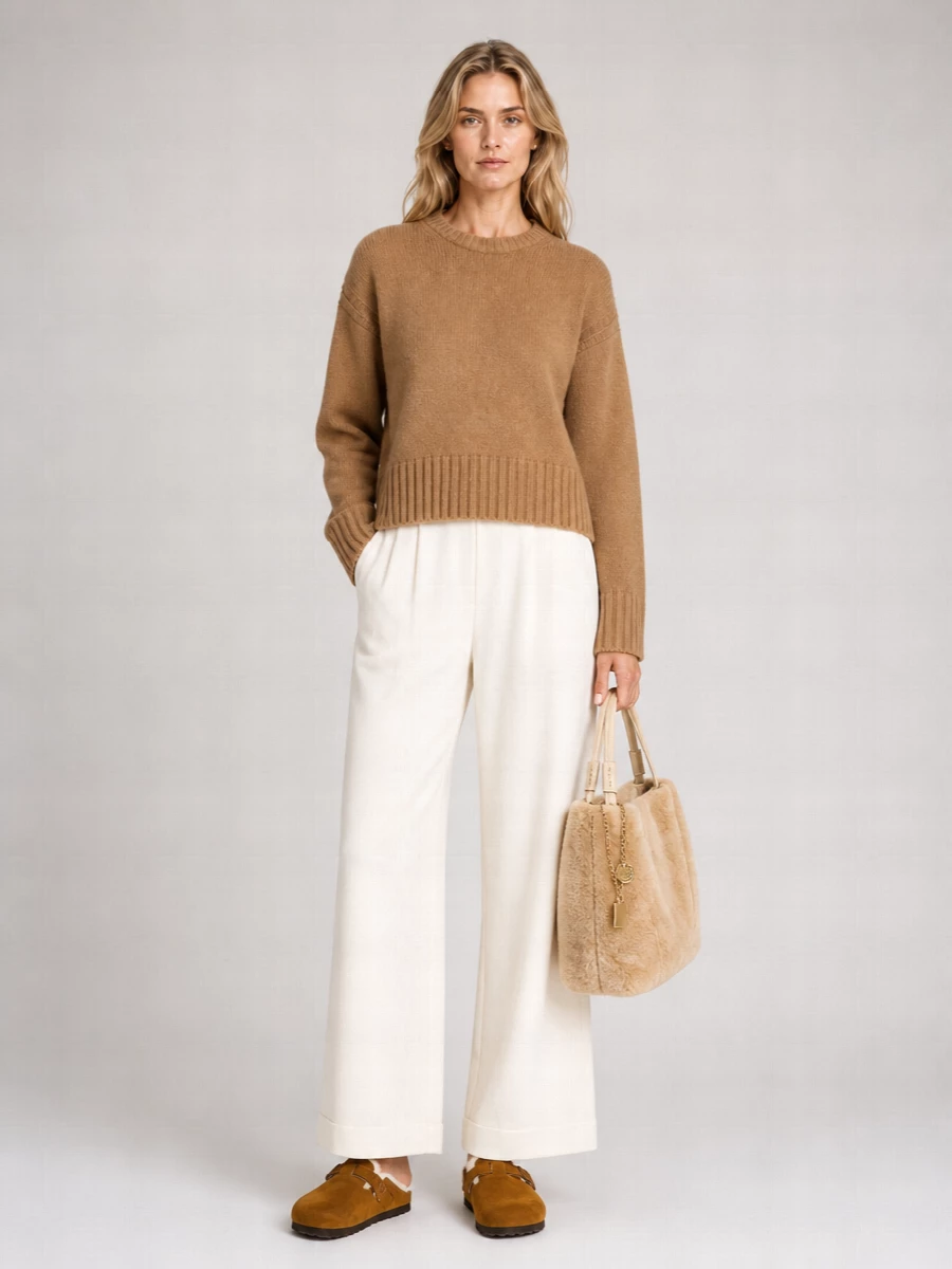 Chloé Chloé Spin Shearling Tote Bag