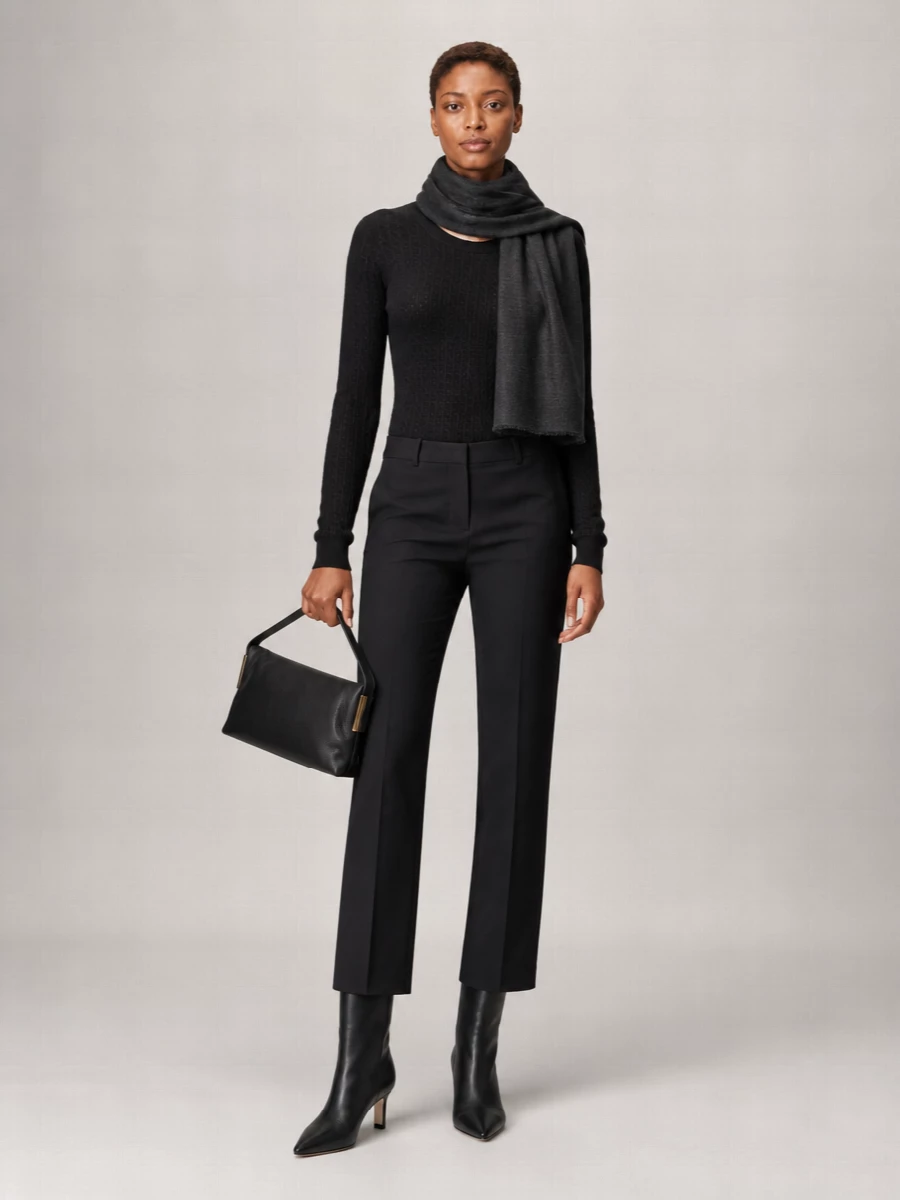 Elisabetta Franchi Ribbed Logo-Pattern Crew-Neck Jumper