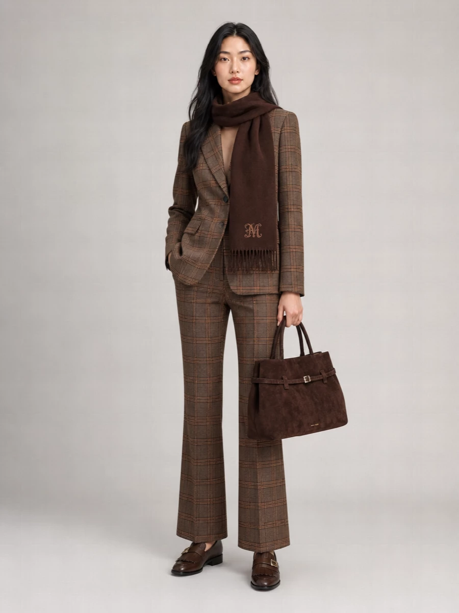 Max Mara Virgin Wool Tailored Trousers