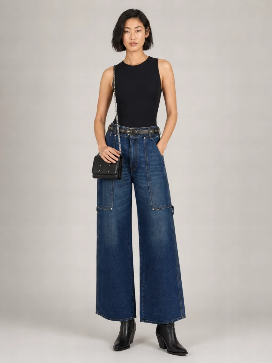 Stella Mccartney Denim Wide-Leg Jeans