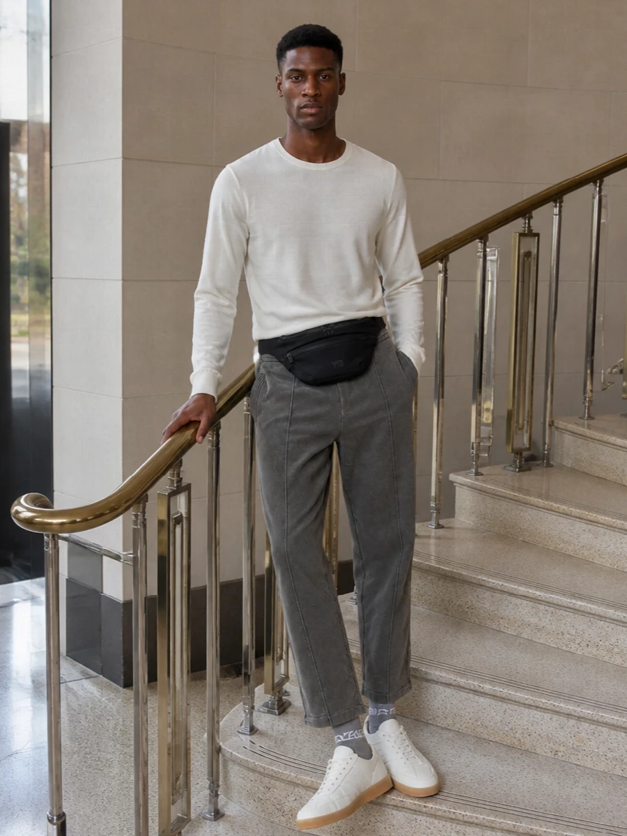 Y3 long sleeve our legacy pants margiela sneakers
