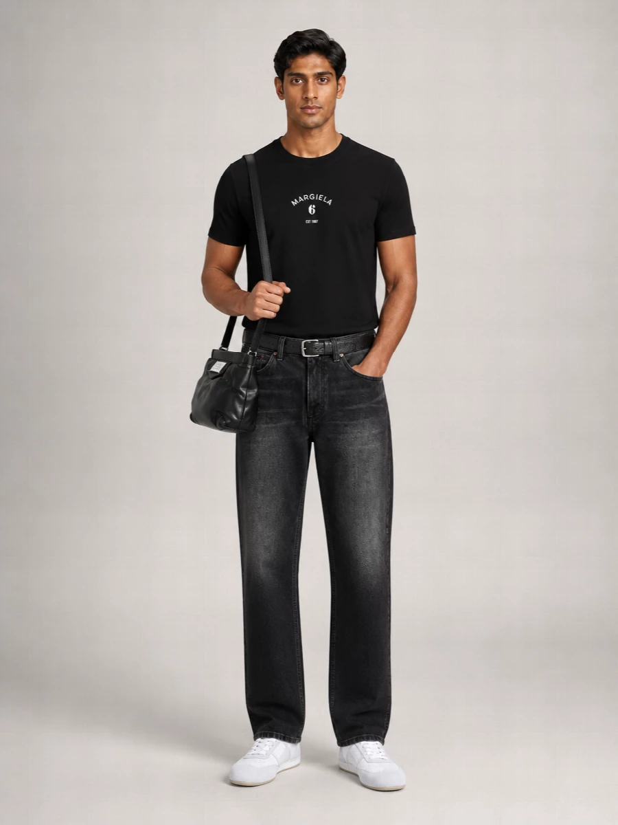 Mm6 Maison Margiela Logo Print Cotton T-Shirt