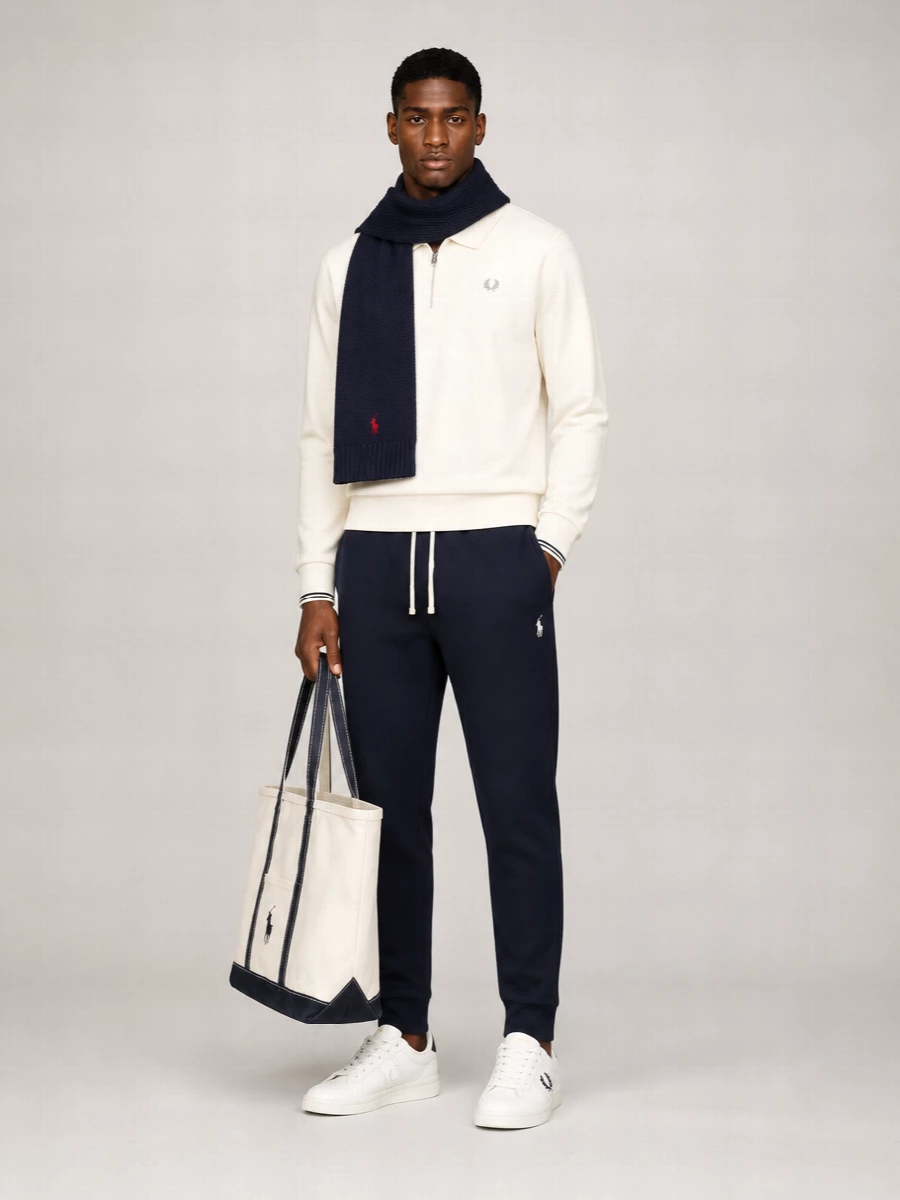 Fred Perry cotton zip hoodie
