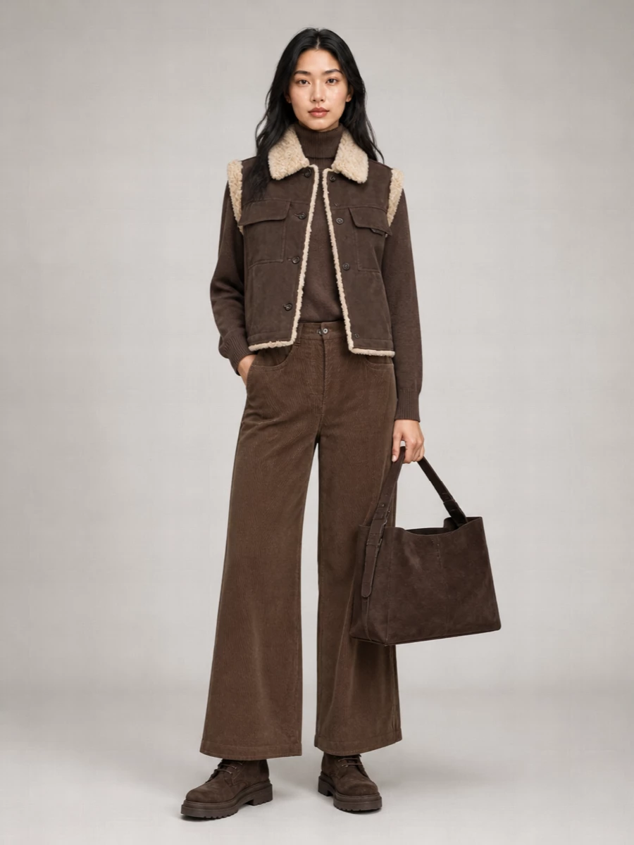 Brunello Cucinelli Shearling Sleeveless Coat