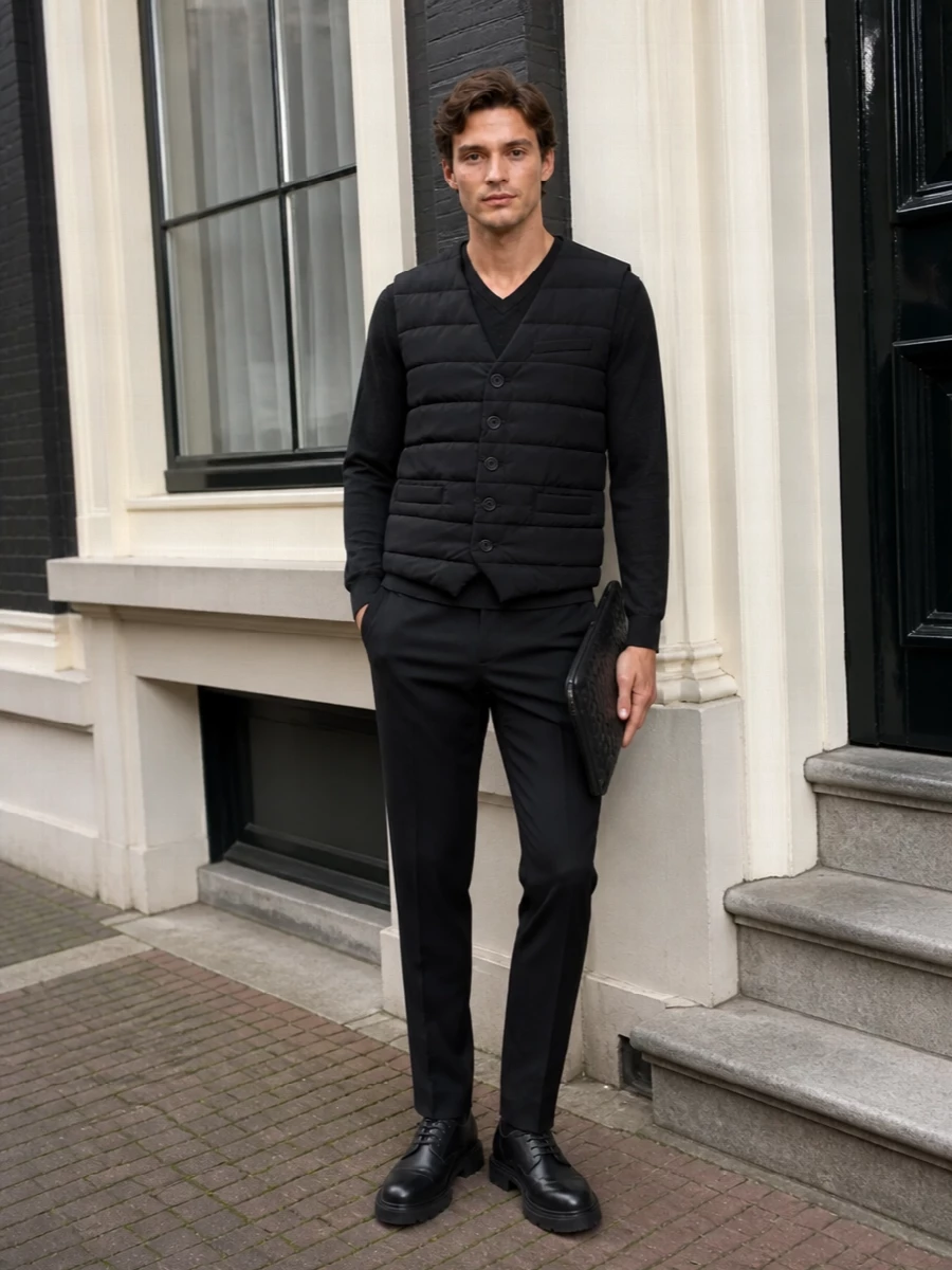 Herno gilet pt torino trousers derby shoes