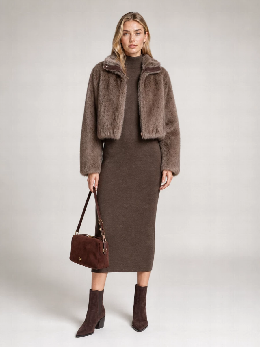 Alysi faux fur coat