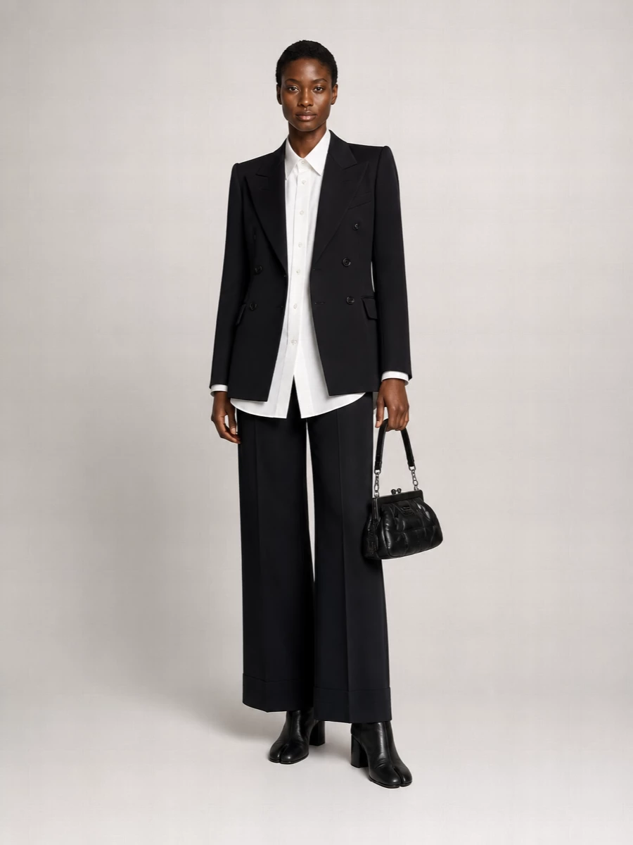 Maison Margiela Wool Double-Breasted Blazer