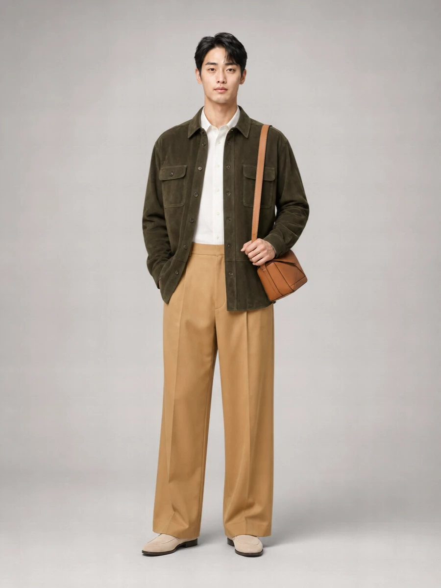 Loewe Suede Shirt Jacket