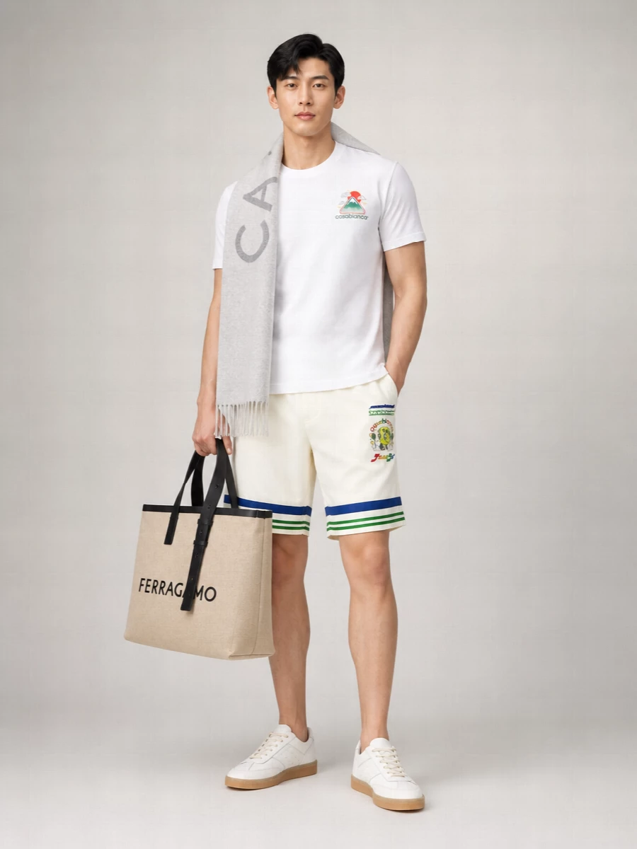 Casablanca Cotton Printed Short-Sleeve T-Shirt