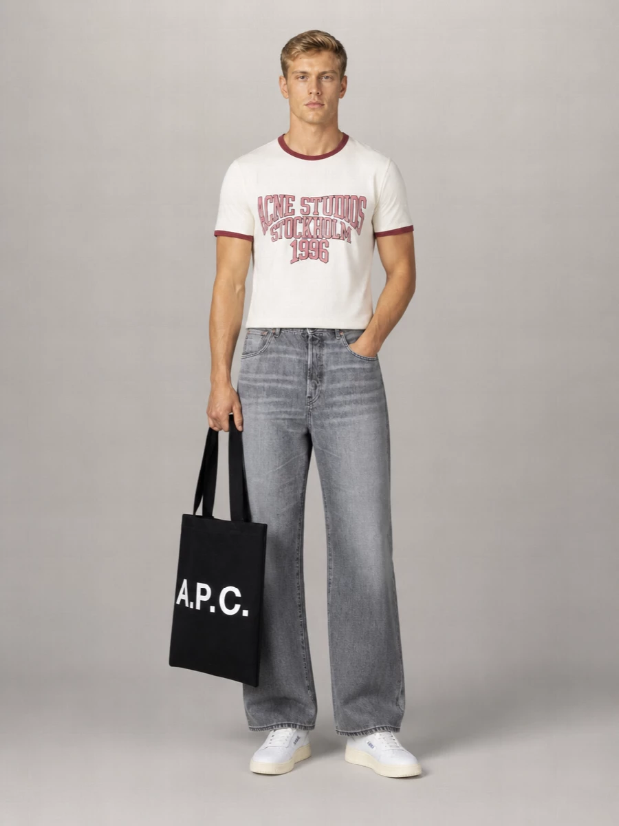 A.p.c. Canvas Logo-Print Tote Bag