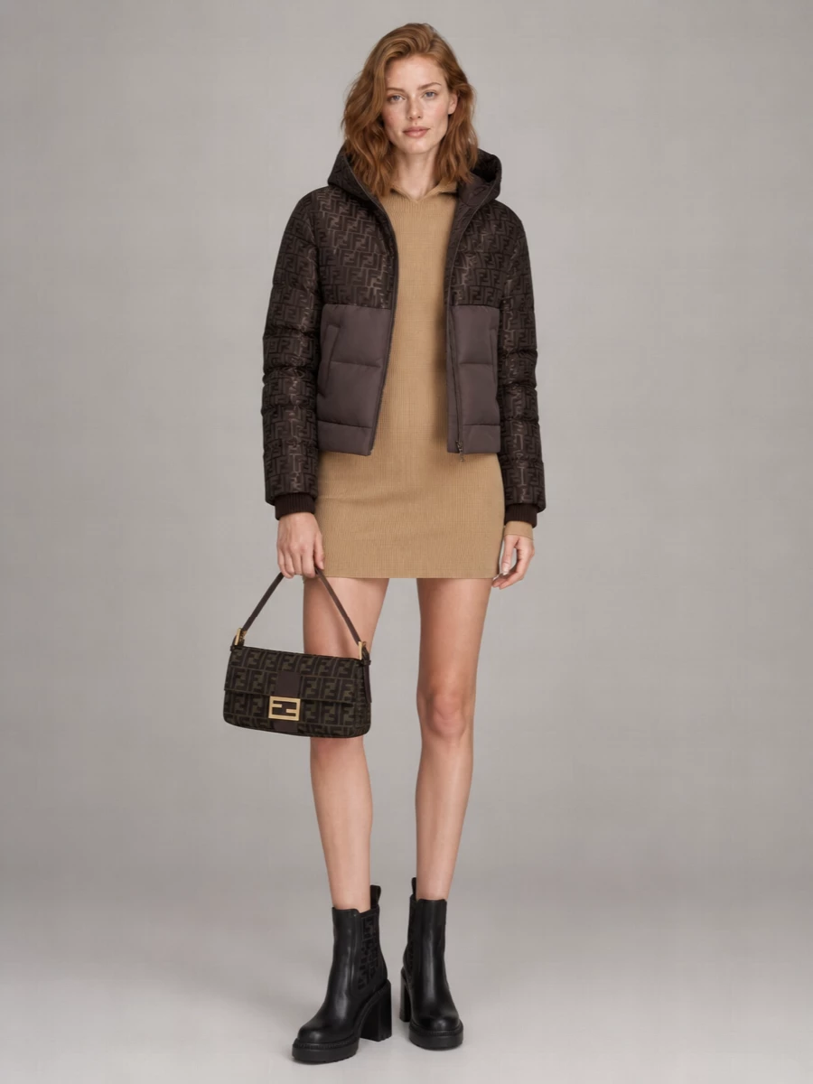 Fendi Biker Boots Domino Chunky Heel Platform