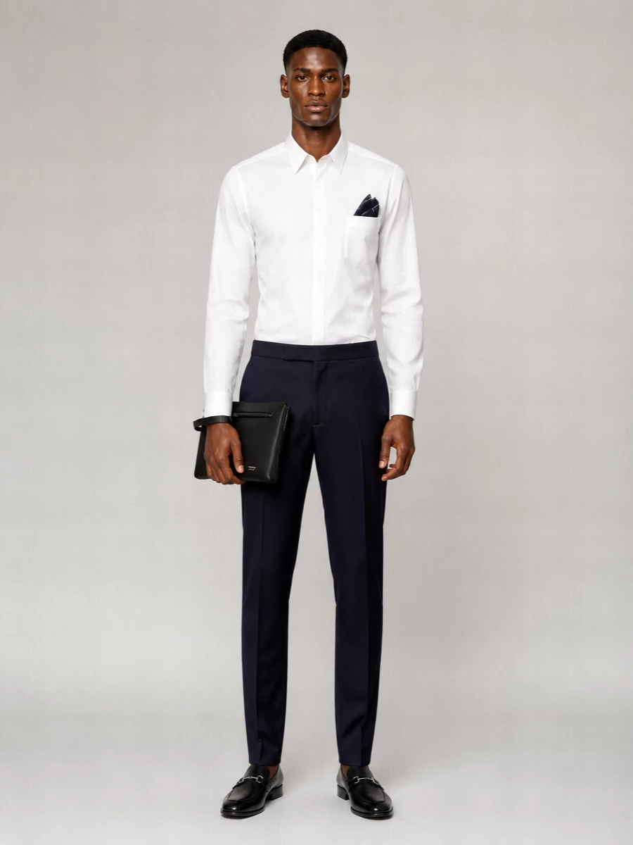 Tom Ford Pleated Straight-Leg Tailored Trousers