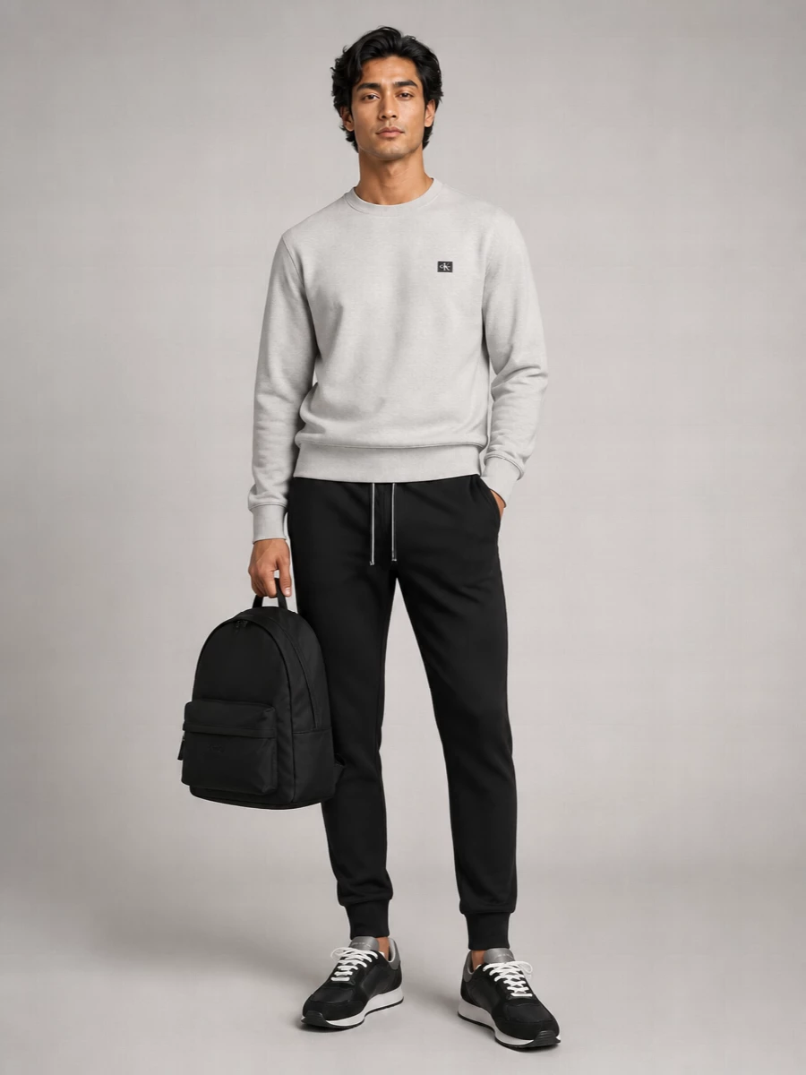 Calvin Klein Long-Sleeve Crew-Neck Sweatshirt