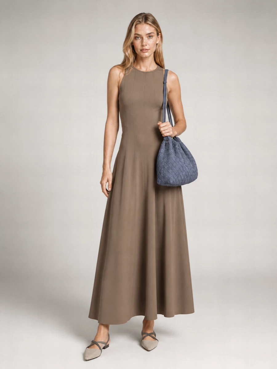 Bottega Veneta Loop Suede Bucket Bag