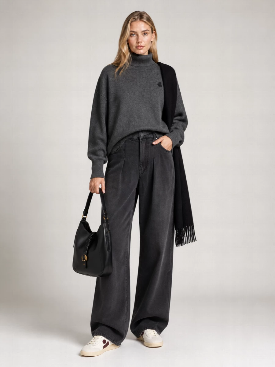 Isabel Marant Etoile Ribbed Knit Sweatshirt