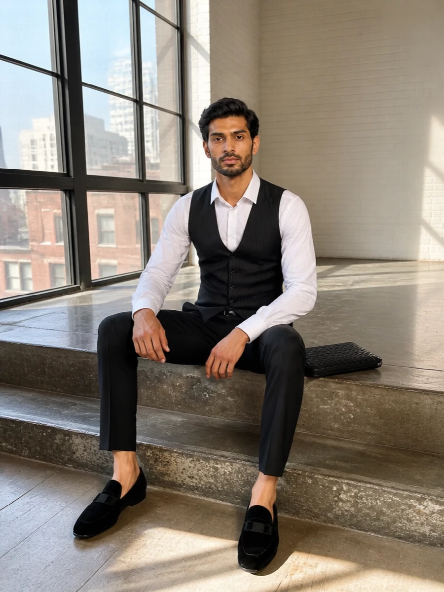 Dolce gabbana waistcoat black tux trouser