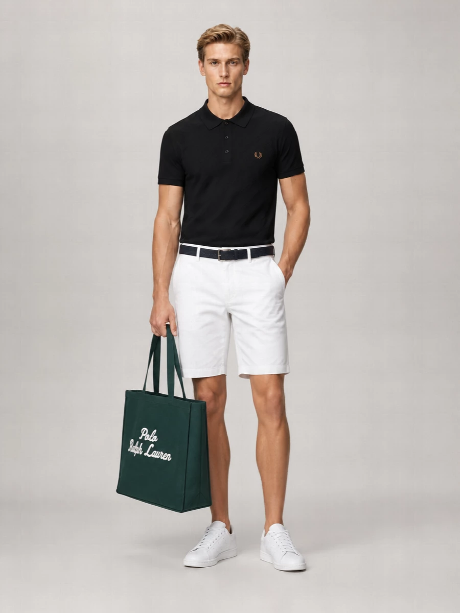 Fred Perry Knitted Polo Shirt