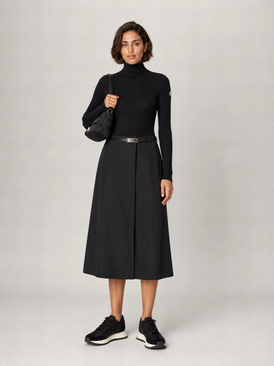 Moncler padded midi a-line skirt