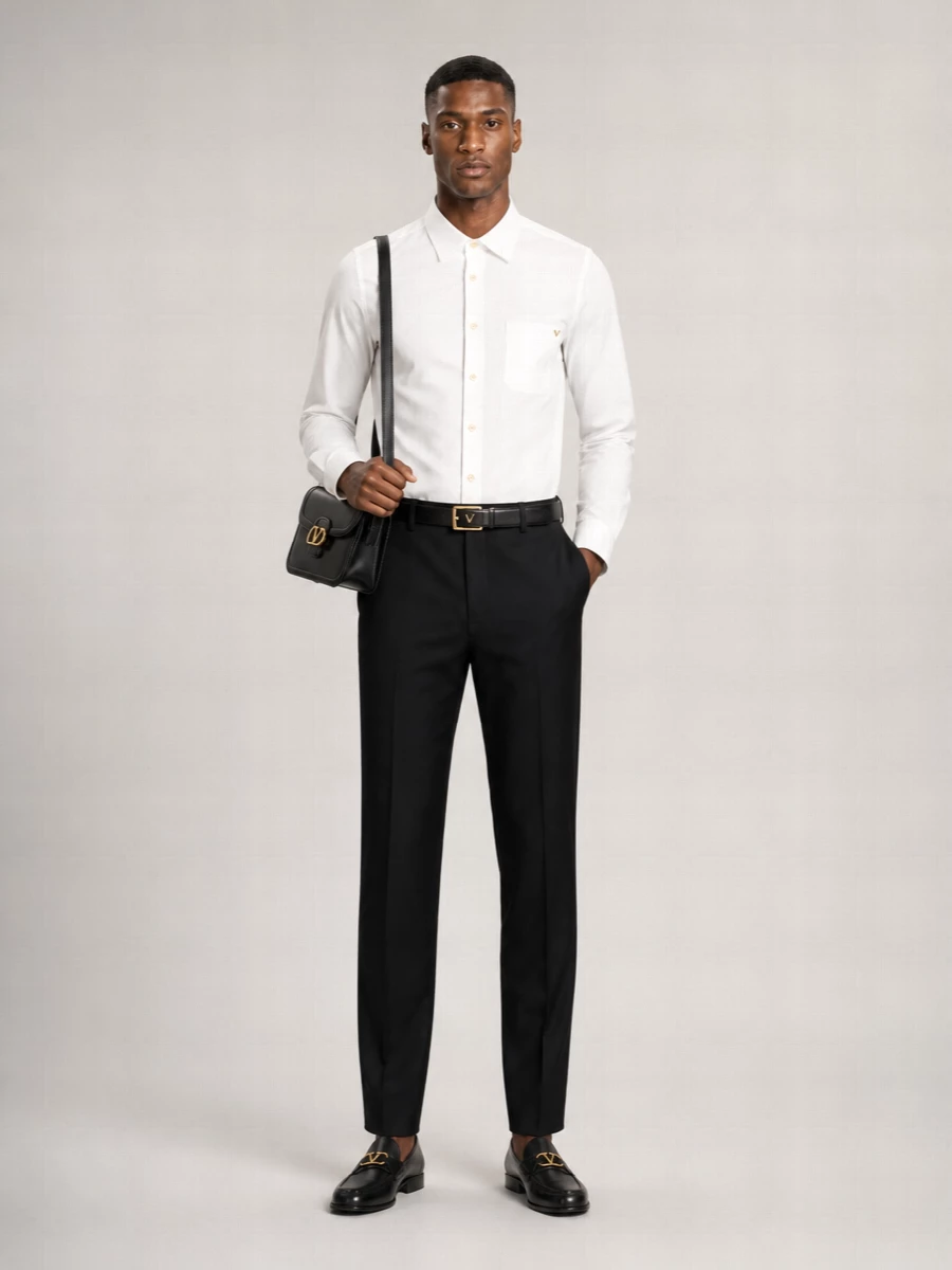 Valentino Cotton Oxford Regular-Fit Shirt