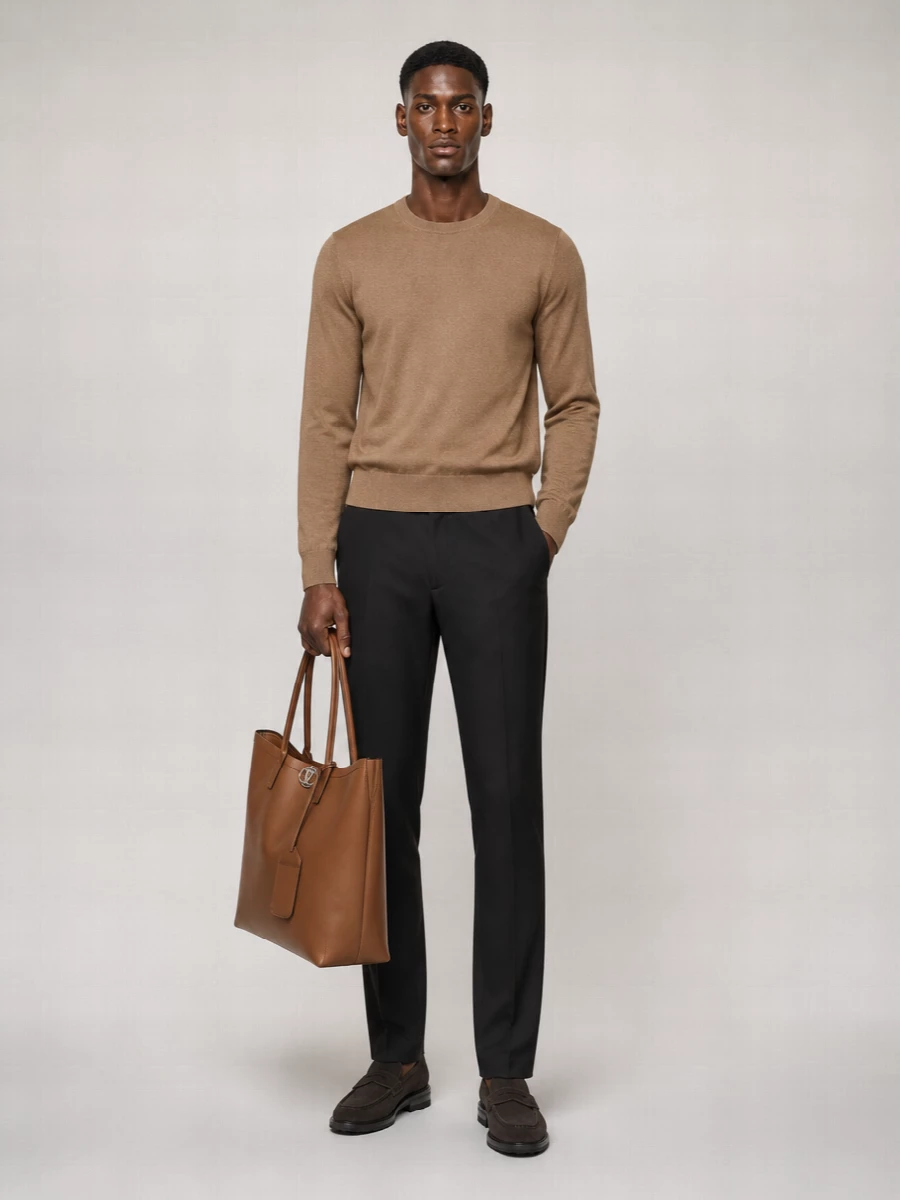 Kiton Leather Penny Loafers