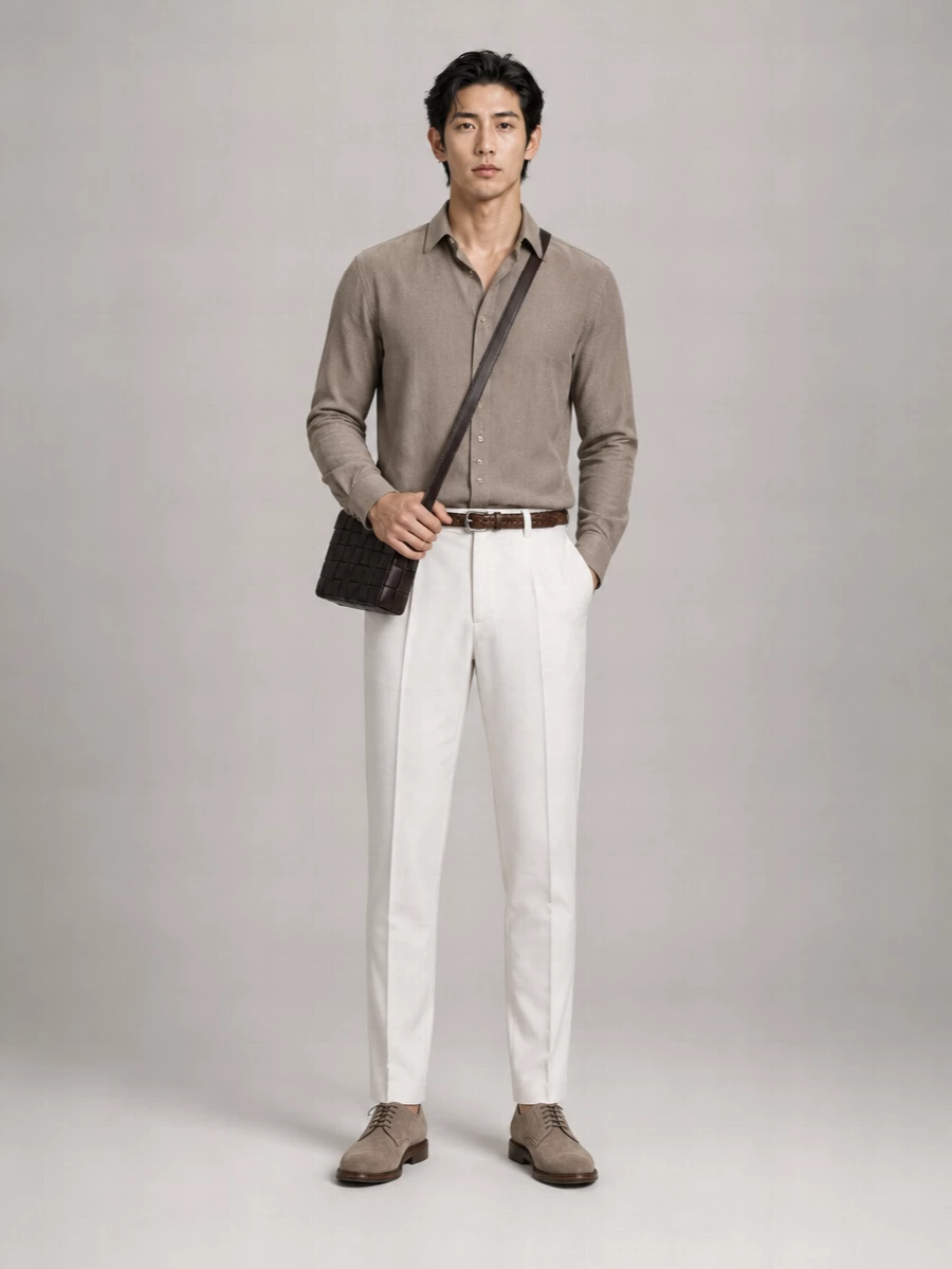 Brunello Cucinelli Cotton Straight-Leg Chino Trousers