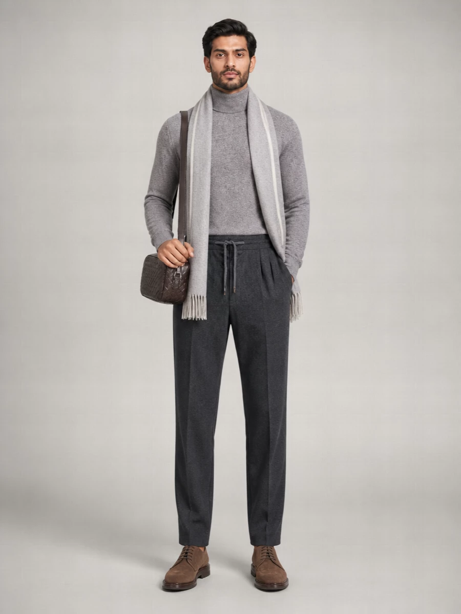 Brunello Cucinelli Cashmere Ribbed Turtleneck Sweater