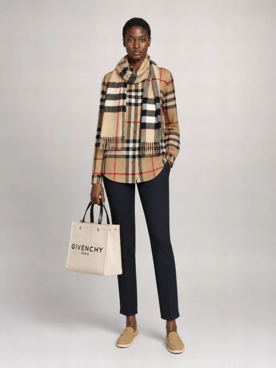Burberry Cotton Vintage Check Long-Sleeve Shirt