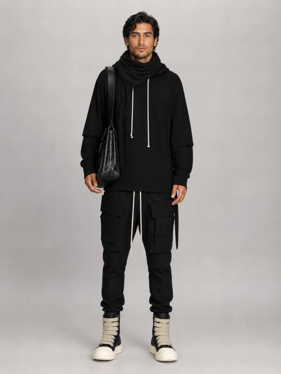 Rick Owens Drkshdw Cotton Cargo Trousers