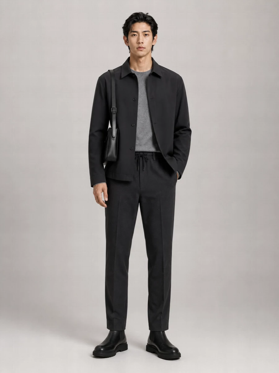 Jil Sander Black Shirt Jacket