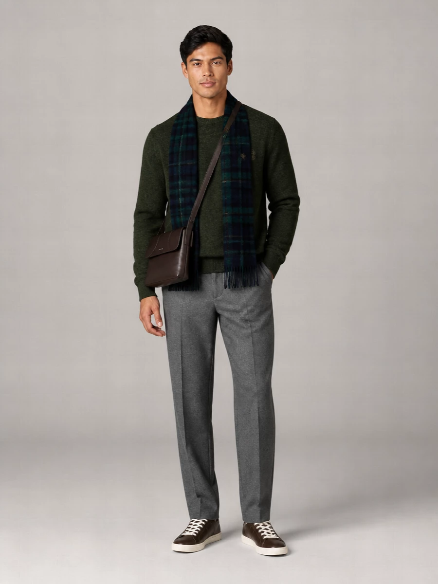 Baracuta Virgin Wool Crewneck Jumper