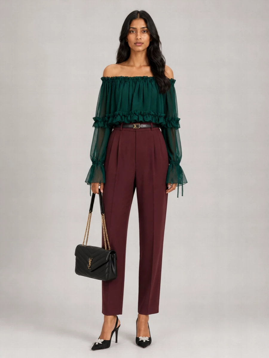 Saint Laurent Loulou Medium Leather Shoulder Bag