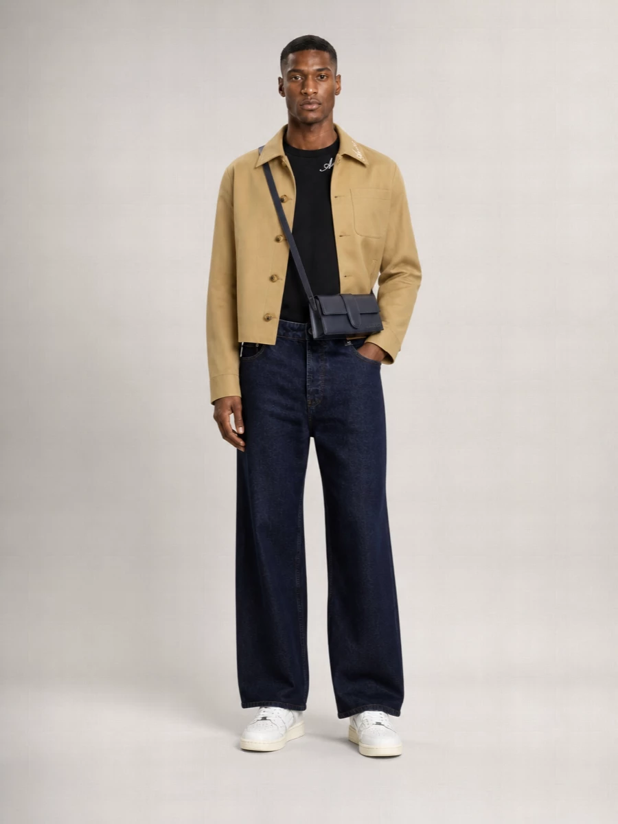 Amiri Cotton Single Breasted Coat