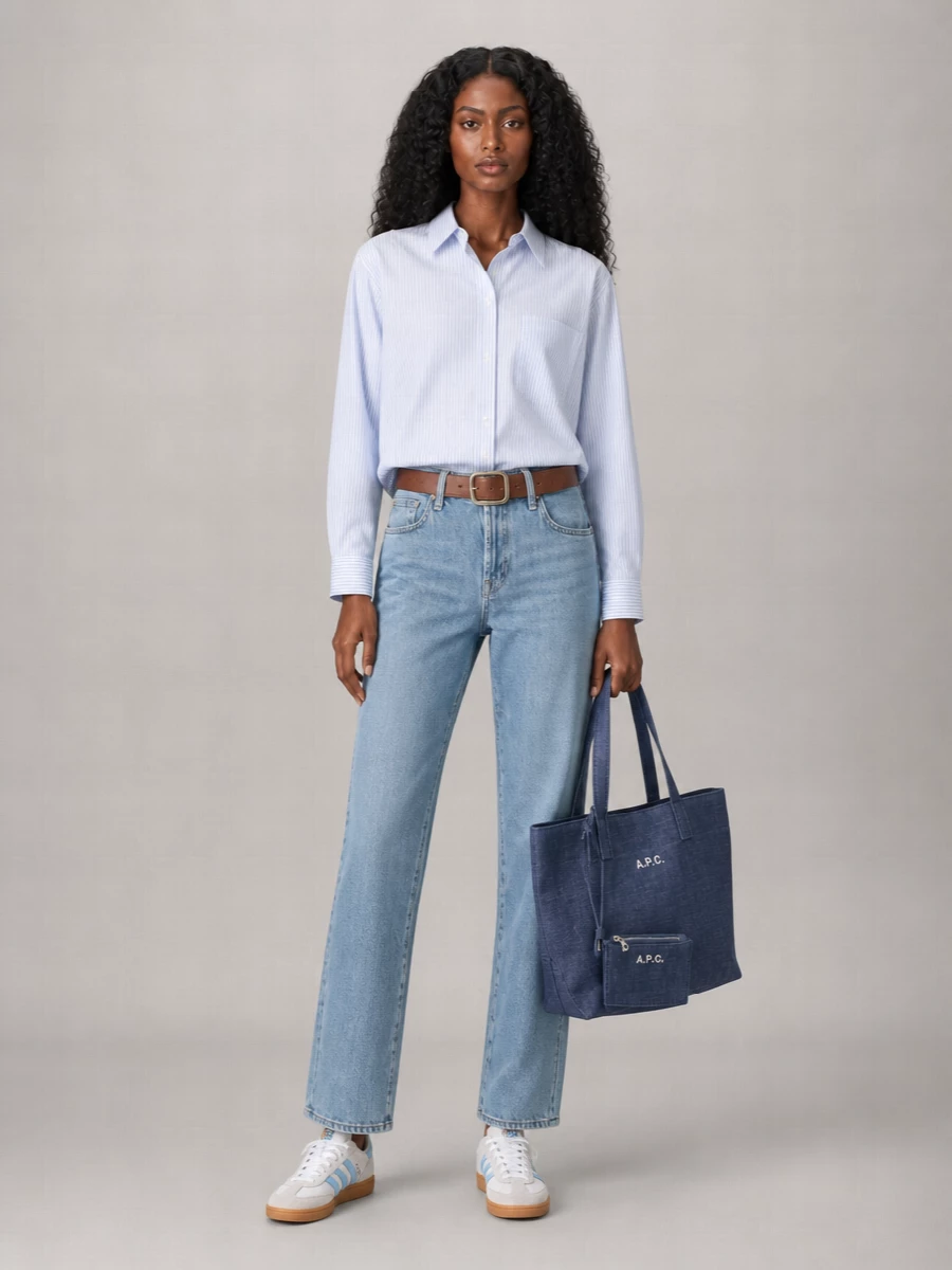 7 For All Mankind Denim Straight-Leg Jeans
