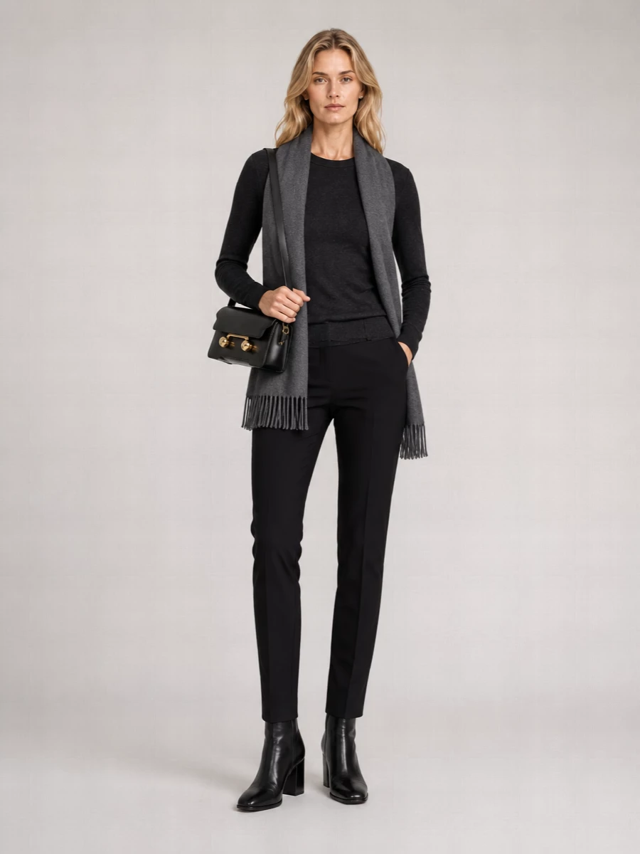 Max Mara Logo Long-Sleeve Round-Neck Sweater
