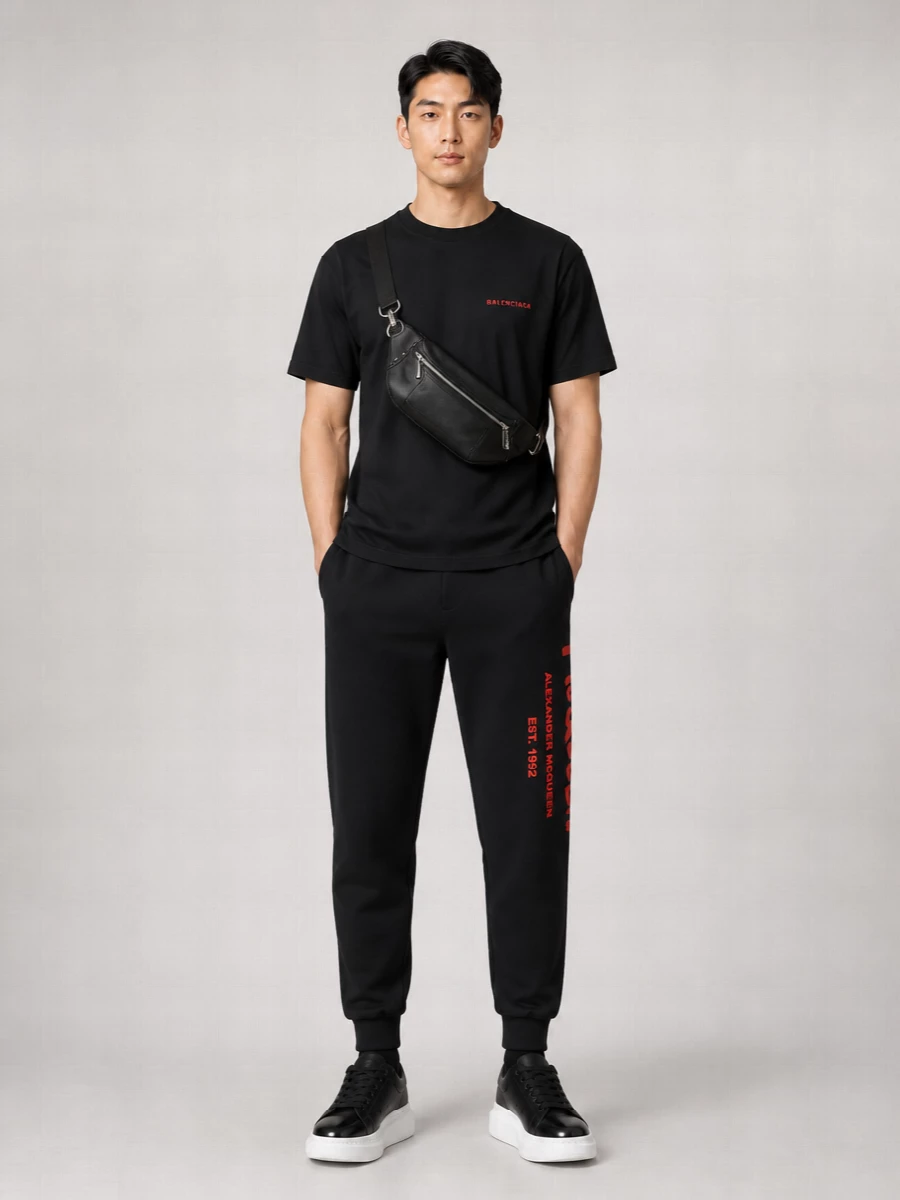 Alexander Mcqueen Leather Low-Top Sneakers