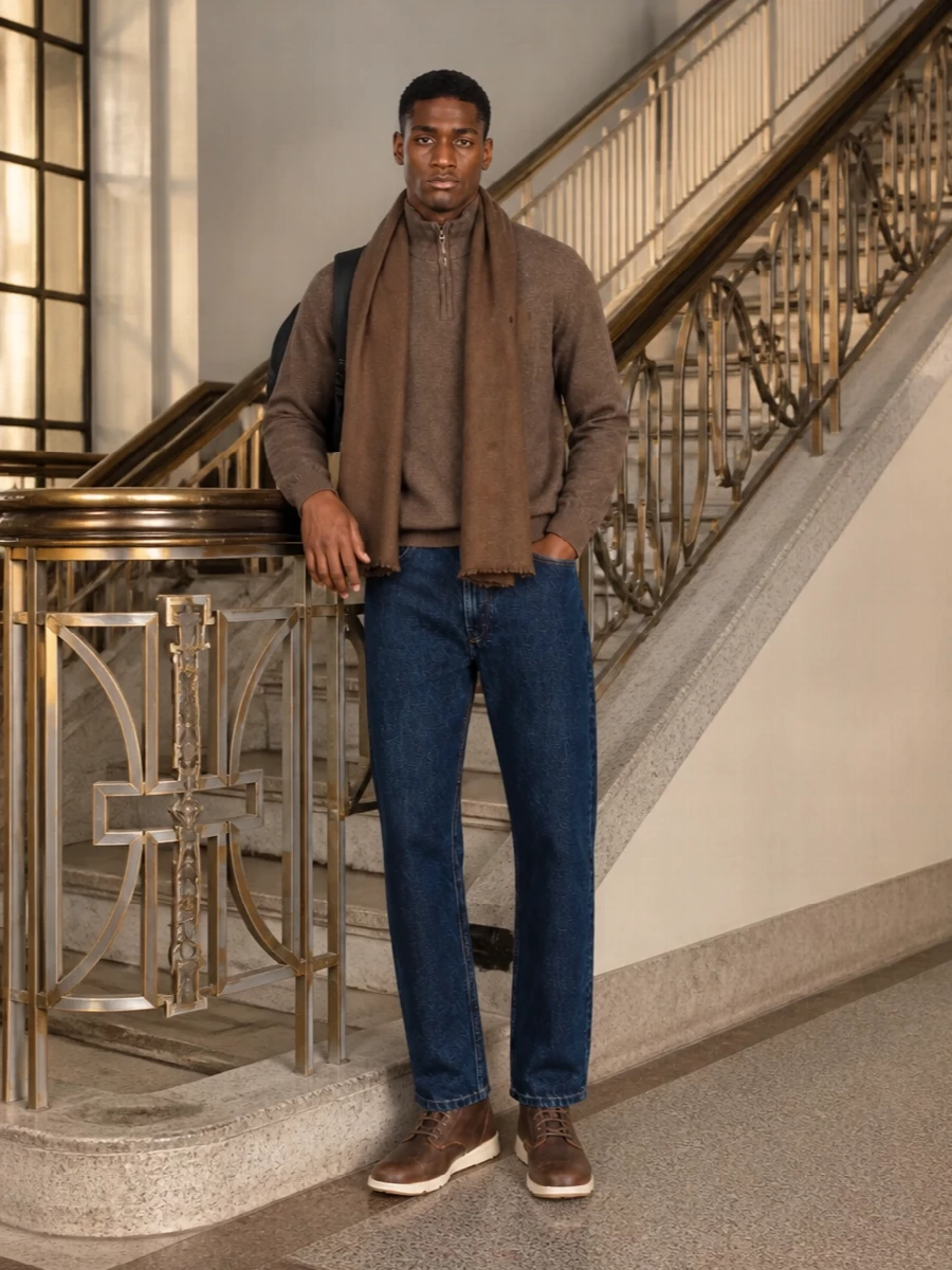 Timberland sweater apc jeans boots outfit