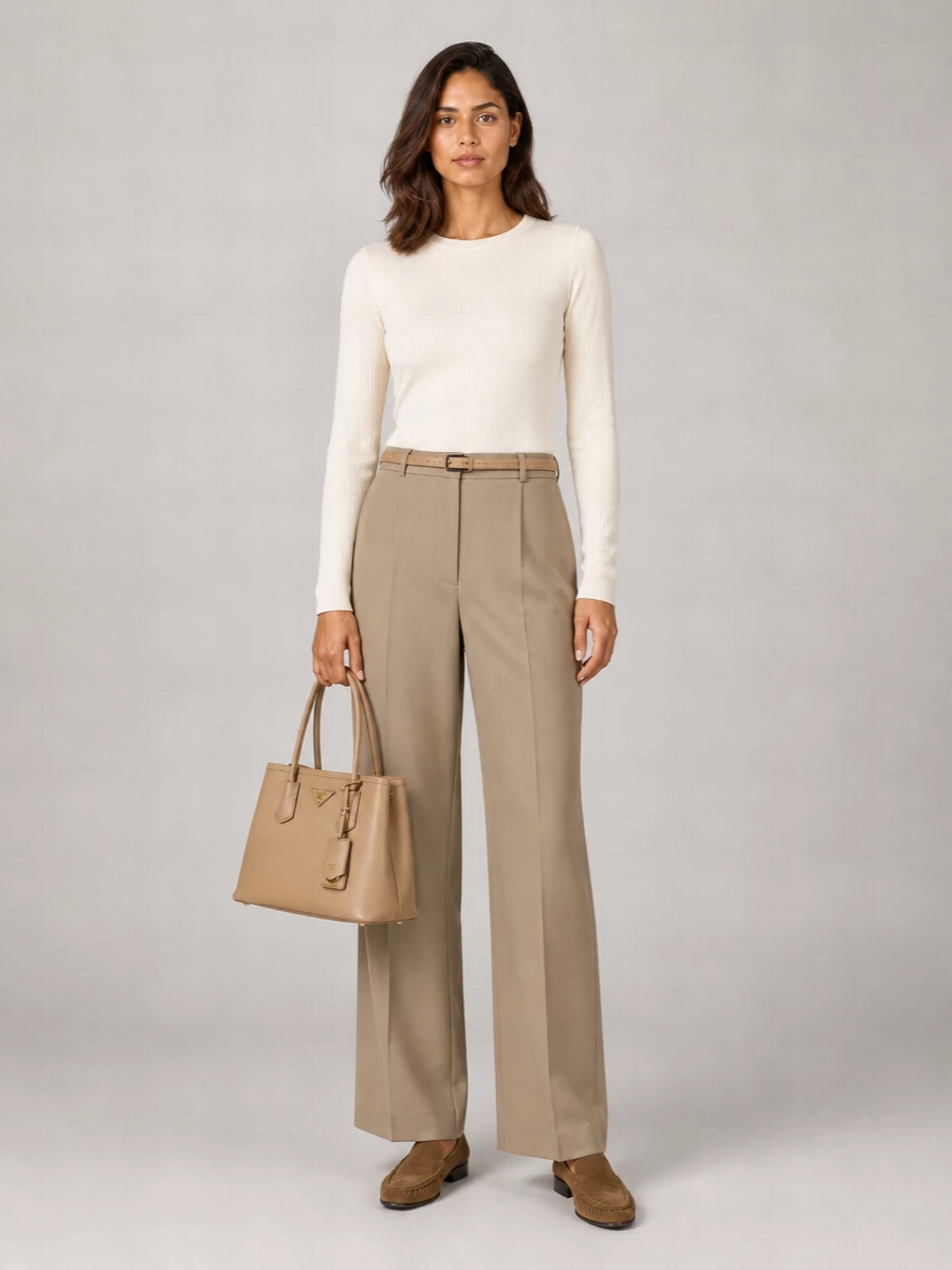 The Row Wool Wide-Leg Suit Trousers