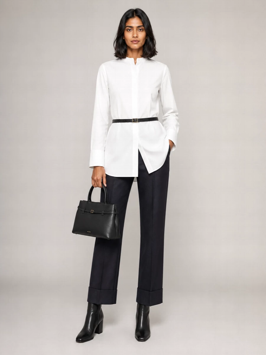 S Max Mara Denim Tailored Trousers
