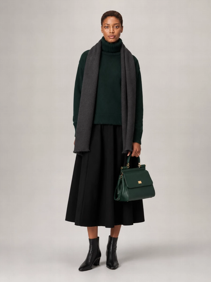 Extreme Cashmere Wool Cashmere Full Skirt