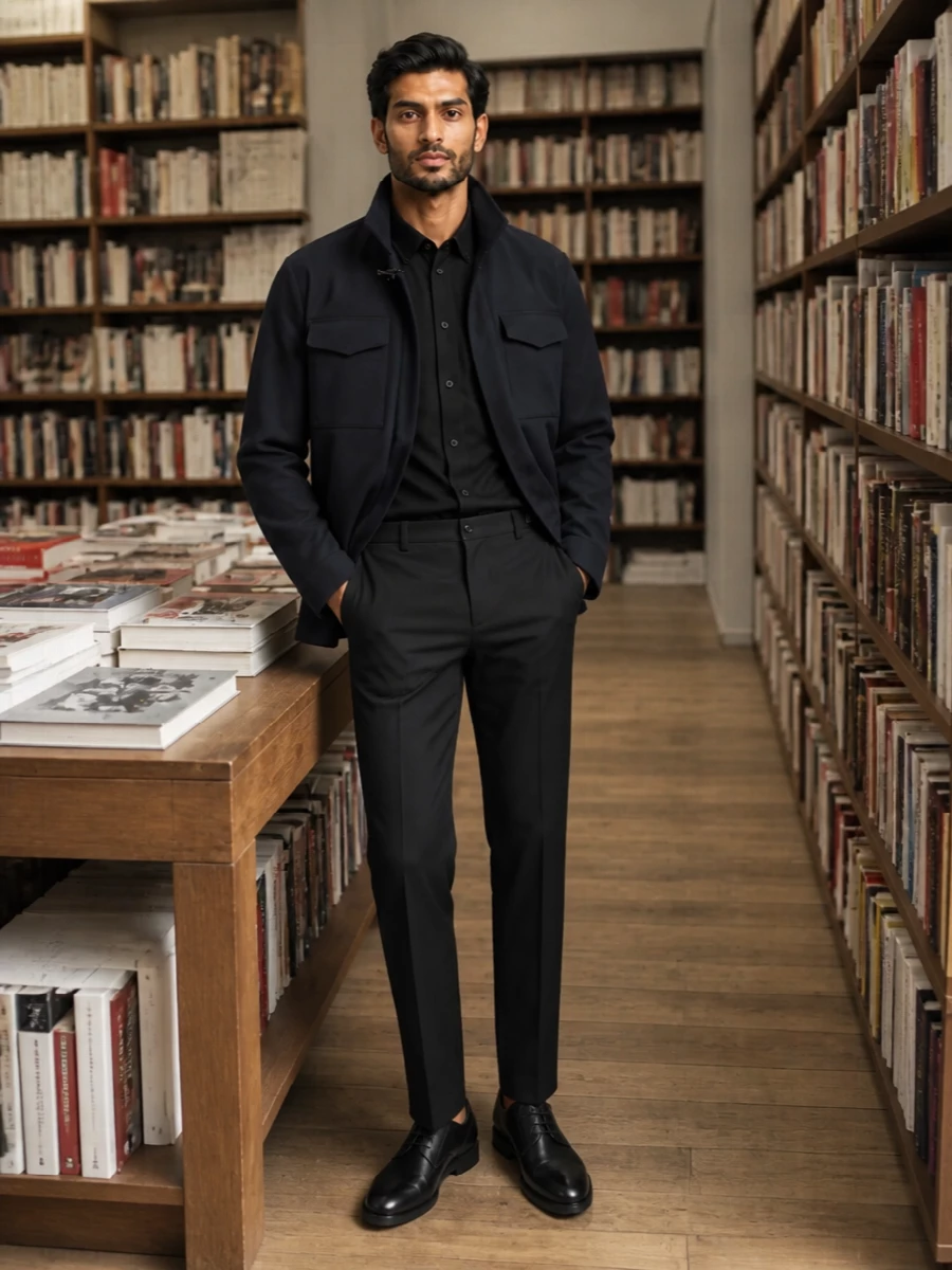 Fay navy field jacket fendi shirt trousers