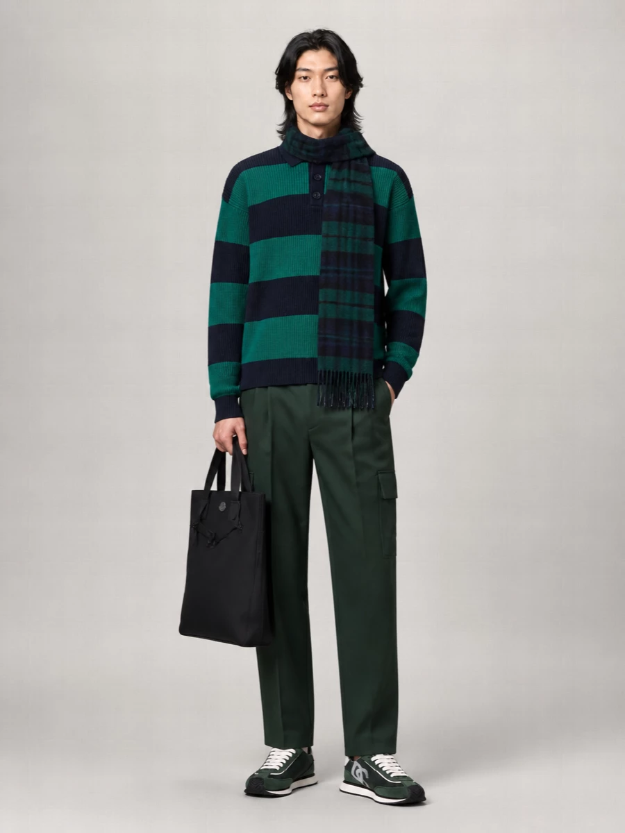 Drôle De Monsieur Ribbed Loose-Fit Striped Sweater