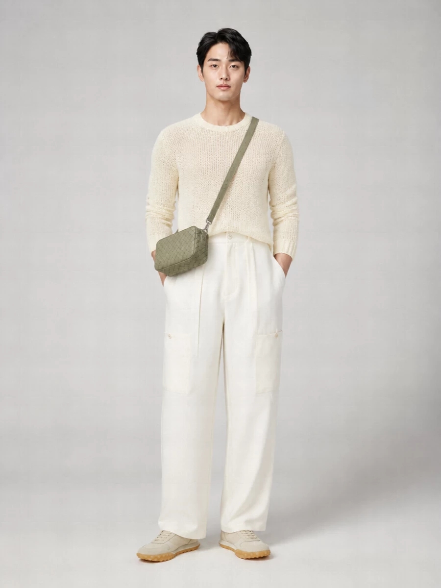 Jil Sander Linen Openwork Jumper