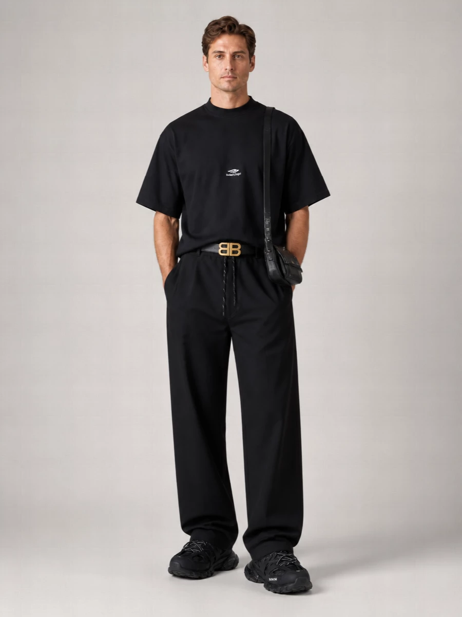 Balenciaga Oversized Cotton Short-Sleeve T-Shirt