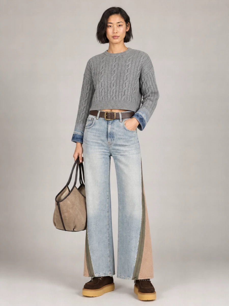 Haikure denim deconstructed jeans